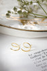 Cercei din argint Alivia (Silver/Gold)